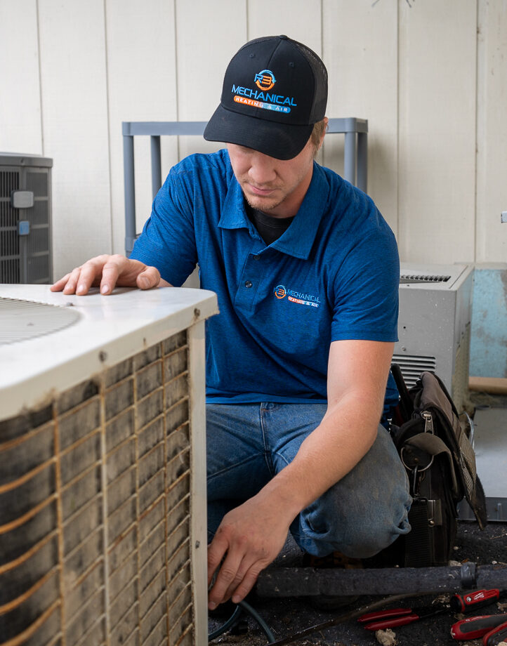 AC installation by R3 Heating & Air in the Quad Cities